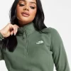 The North Face 100 Glacier 1/4 Zip Fleece - Khaki