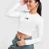 The North Face Long Sleeve Crop T-Shirt - White