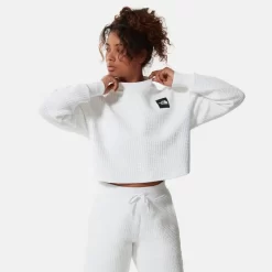 The North Face Mhysa Quilted Long Sleeve Top - White