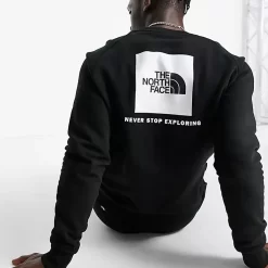 The North Face Raglan Red Box Sweatshirt - Black
