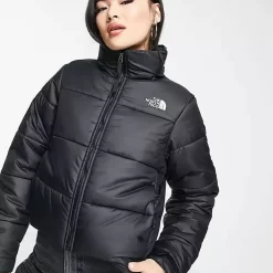 The North Face Saikuru Cropped Puffer Jacket - Black