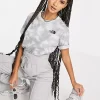 The North Face Simple Dome Cropped T-Shirt - Grey Tie Dye
