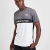 The North Face Woven Colour Block T-Shirt - Grey