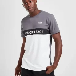 The North Face Woven Colour Block T-Shirt - Grey