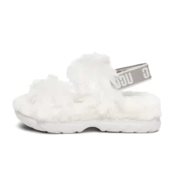 UGG Fluff Sugar Sandal White
