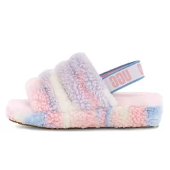 UGG Fluff Yeah Cali Collage Slide Pride Stripes