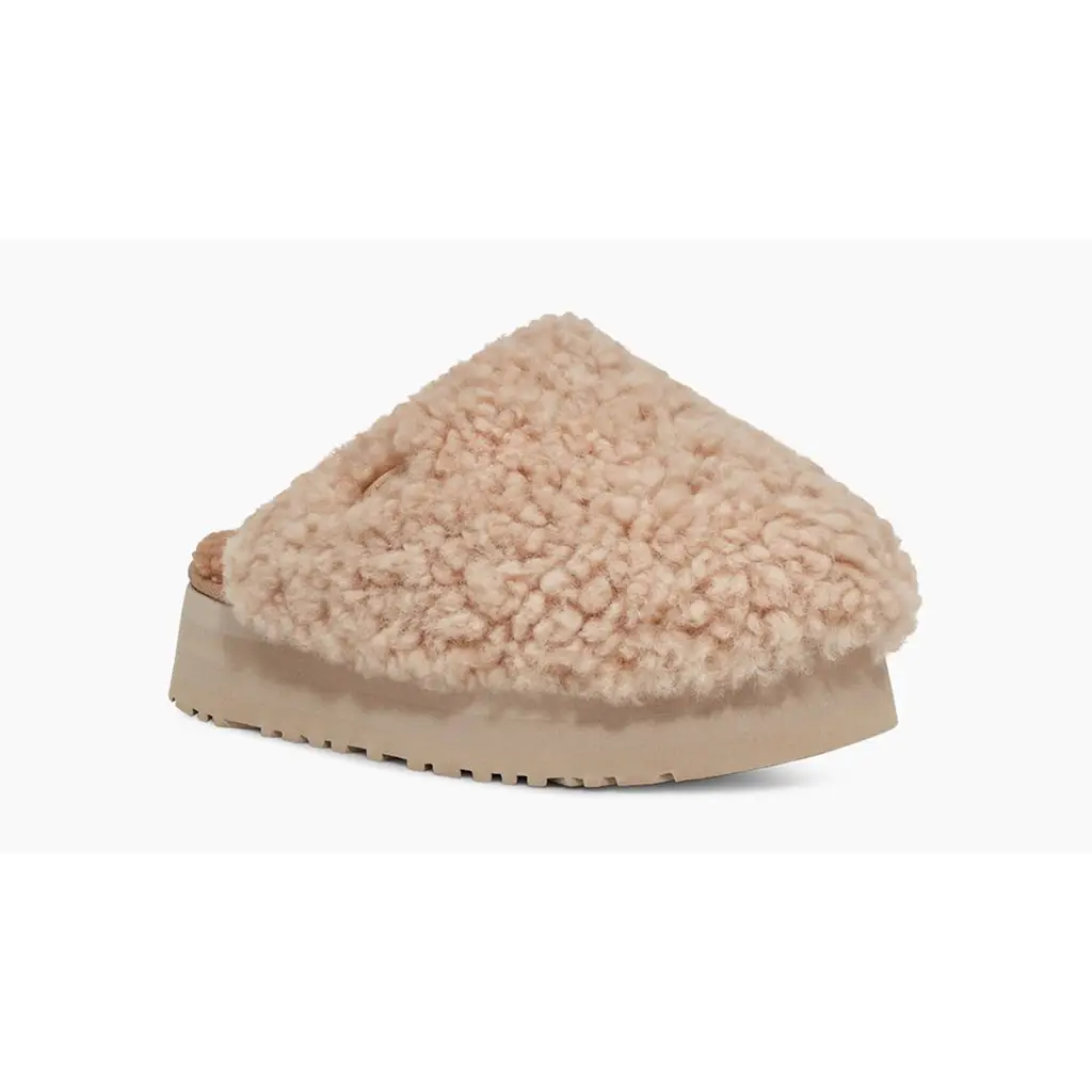 UGG Maxi Curly Platform Slipper Sand - Image 2