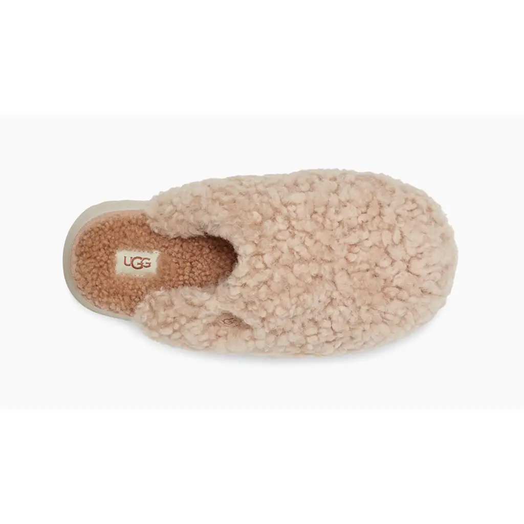 UGG Maxi Curly Platform Slipper Sand - Image 3