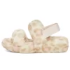 UGG Oh Yeah Panther Print Slide White