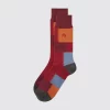 UNIQLO X JW ANDERSON Heattech Anti-odour Checked Socks - Red
