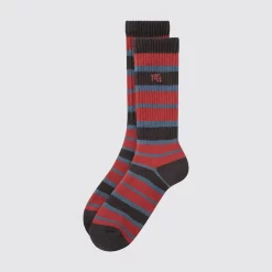 UNIQLO X JW ANDERSON Heattech Anti-odour Striped Socks - Red