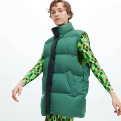 UNIQLO Marni Down Oversized Vest - Green