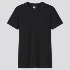 UNIQLO U Crew Neck Cotton T-Shirt - Black