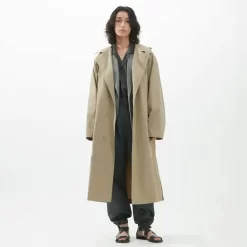 UNIQLO U Hooded Long Coat - Khaki