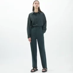 UNIQLO U Jersey Suit Trousers - Dark Green
