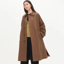 UNIQLO U Single Breasted Coat - Brown