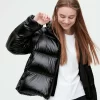 UNIQLO Ultra Light Down Shiny Puffer Jacket - Black