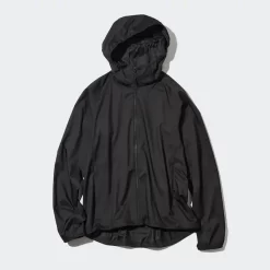 UNIQLO UV Protection Pocketable Parka - Black