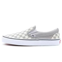 Vans Checkerboard Classic Slip On Silver True White